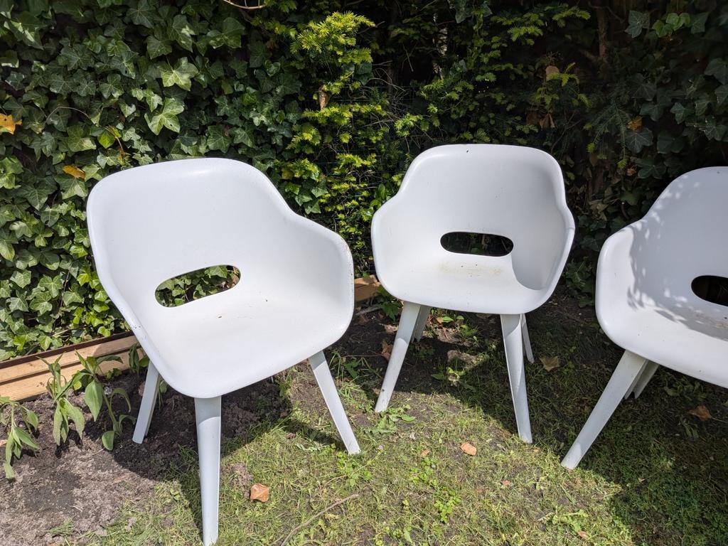 Allibert akola witte tuinstoelen, Ophalen, Gebruikt, Kunststof