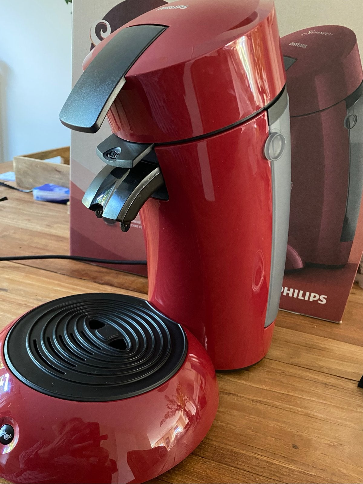 Philips Senseo Original HD6553/80 Rood - Zo goed als nieuw, Ophalen, Koffiepads en cups, Koffiemachine, Zo goed als nieuw