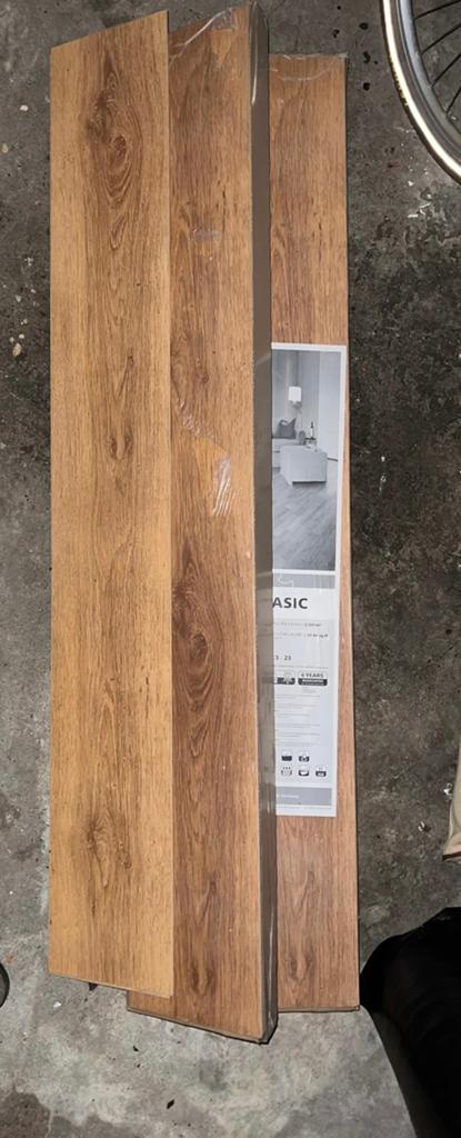2 x pakken laminaat met ondervloer, Ophalen of Verzenden, Zo goed als nieuw, 10 m² of meer, 10 tot 30 cm