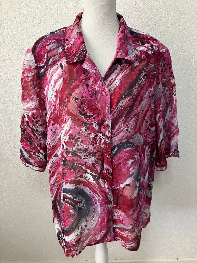 chalou  52 valt als 50 oksel tot oksel 70 cm-100% viscose, Chalou, Ophalen of Verzenden, Zo goed als nieuw, Maat 46/48 (XL) of groter