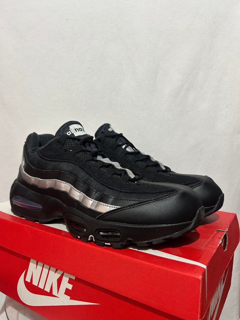 NIEUW IN DOOS Maat 47,5 - Nike Air Max 95 Black White Silver, Verzenden, Zwart, Nike, Nieuw