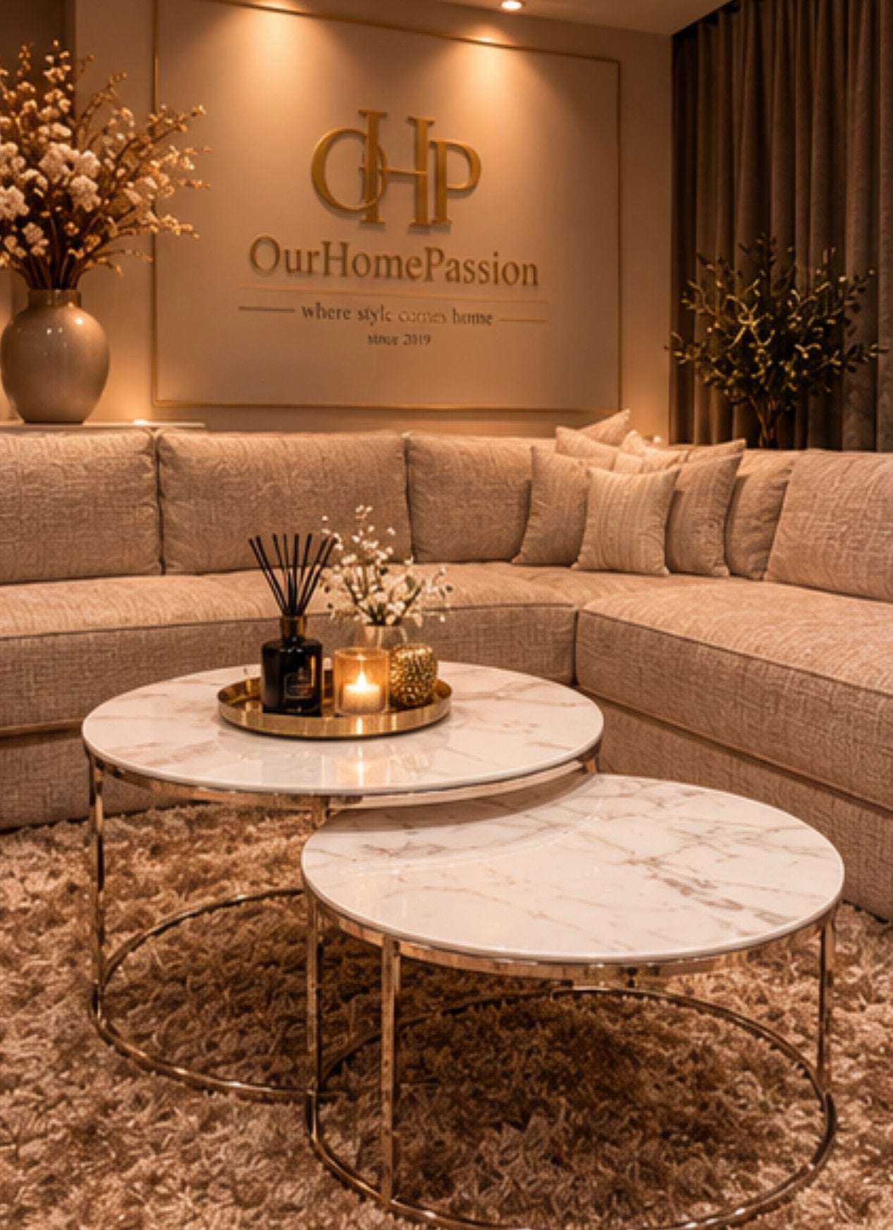 Salontafels marmer look nieuw actie doblo salontafel, Ophalen, Nieuw, Rond, 50 tot 100 cm