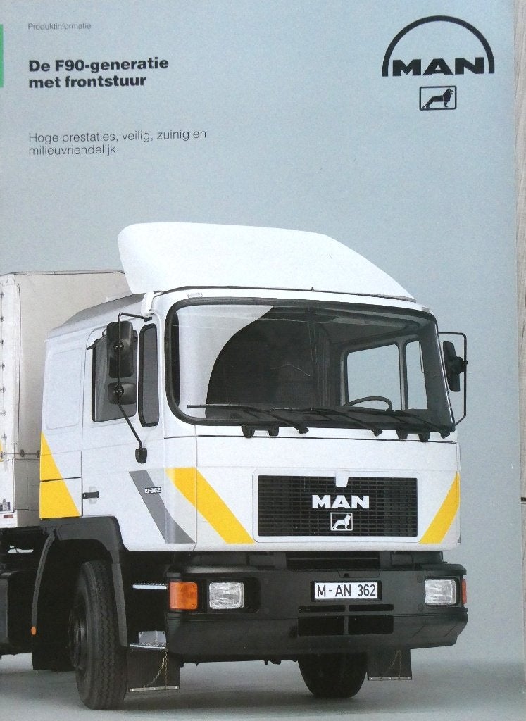 Vrachtwagens / MAN F90 brochure, Verzenden, Zo goed als nieuw, Overige merken