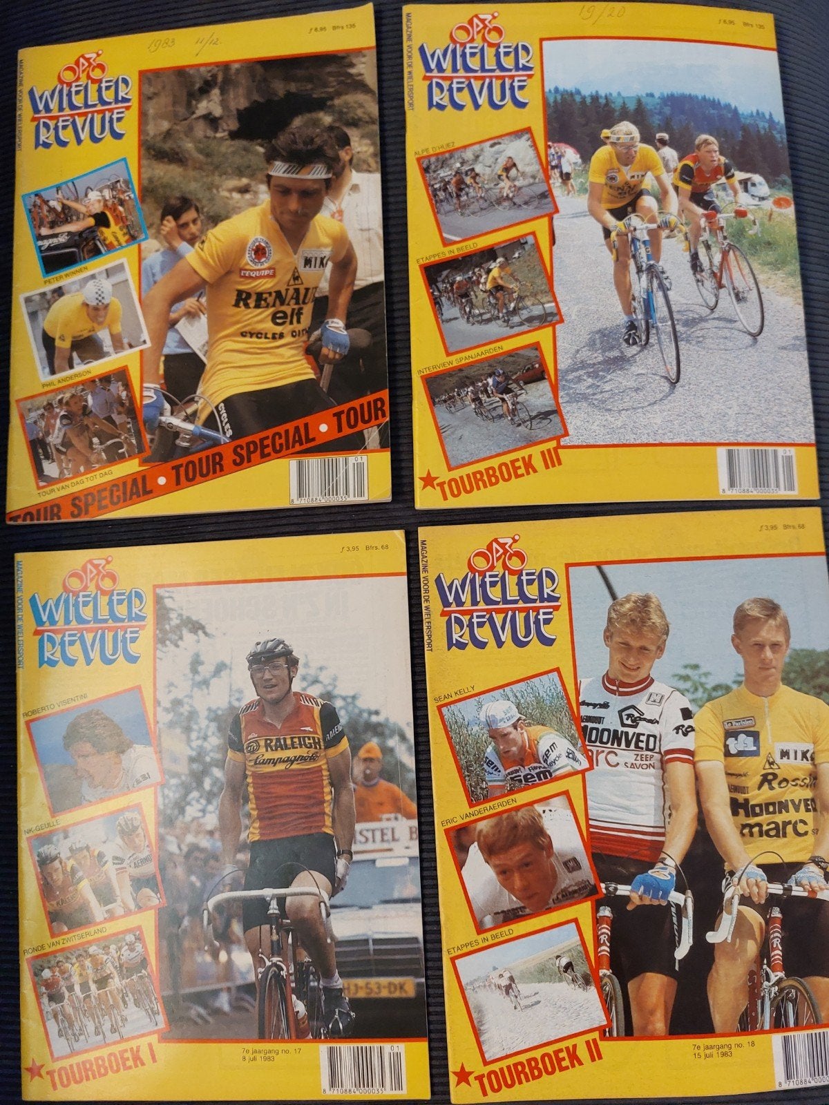 TOUR DE FRANCE 1984 TIJDSCHRIFTEN 4X, Ophalen of Verzenden, Gelezen, Lopen en Fietsen