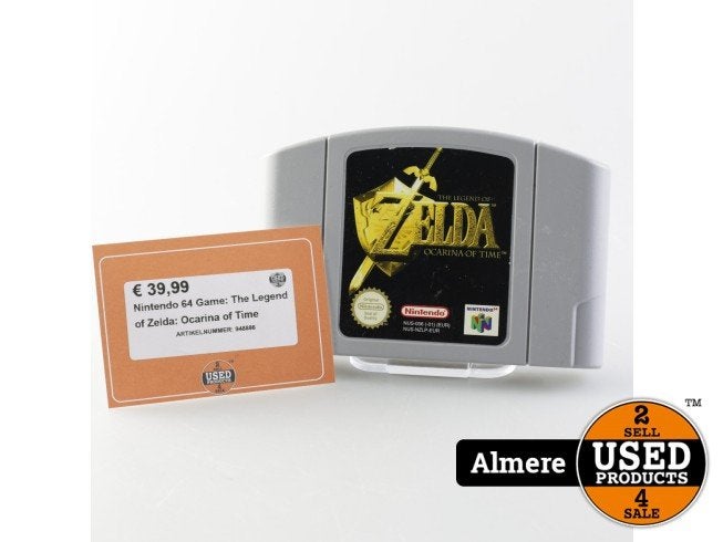 Nintendo 64 Game: The Legend of Zelda: Ocarina of Time, Nintendo, Zo goed als nieuw, Support@nintendo.com, 11-1 Hokotate-cho, Kamitoba, Minami-ku
Kyoto 601-8501
Japan