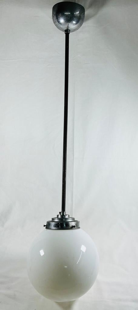 Vintage modernist design Art Deco bol plafondlamp, Verzenden