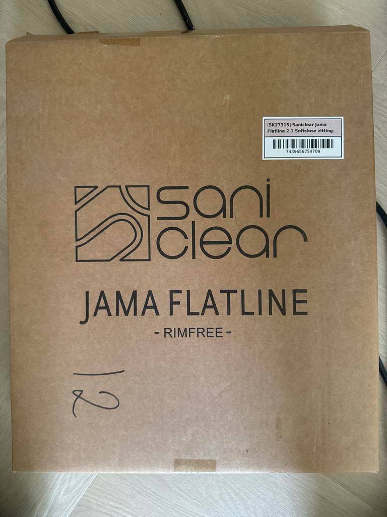 Nieuwe Saniclear Jama Flatline 2.1 Softclose toiletzitting, Ophalen, Nieuw, Toilet