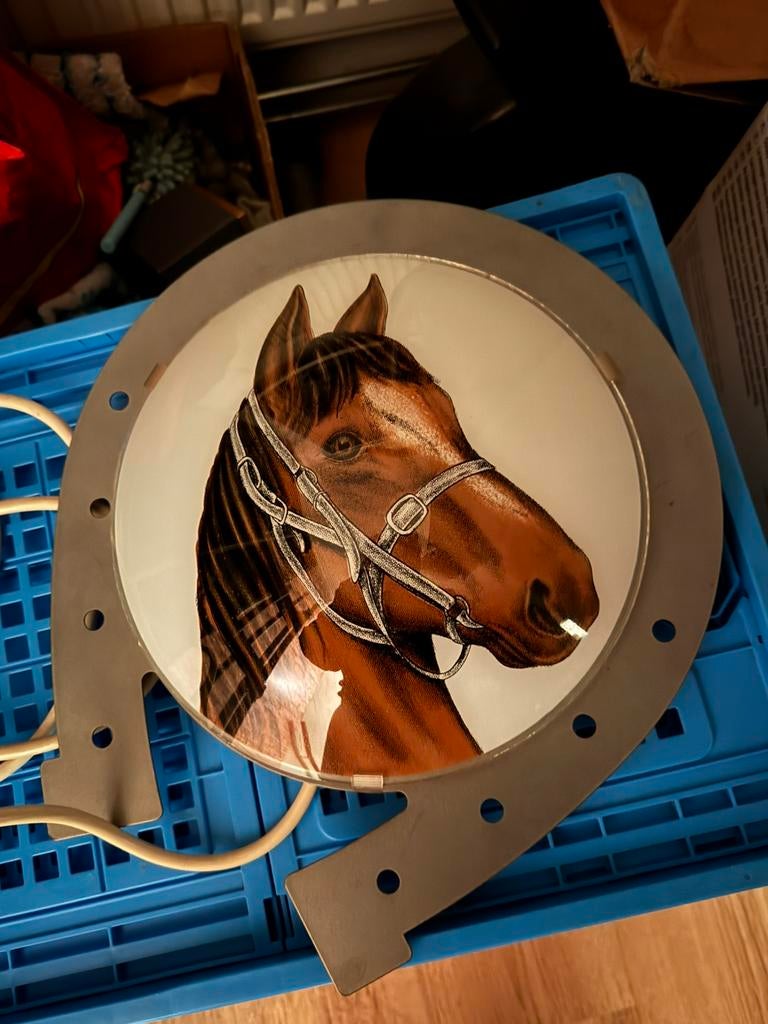 hele mooie paarden wand lamp, Huis en Inrichting, Halogeen, Metaal of Aluminium, Paard, Ophalen of Verzenden