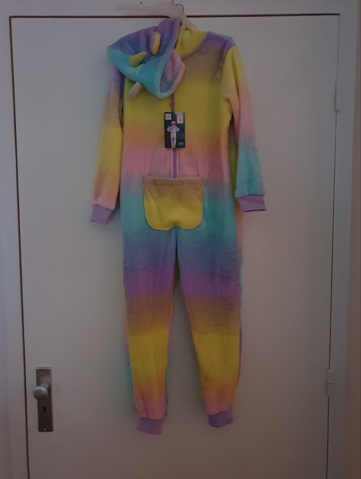 Onesie regenboog Unicorn NIEUW 3 tot 6jaar maat 110-122, Ophalen of Verzenden, Nieuw, Meisje