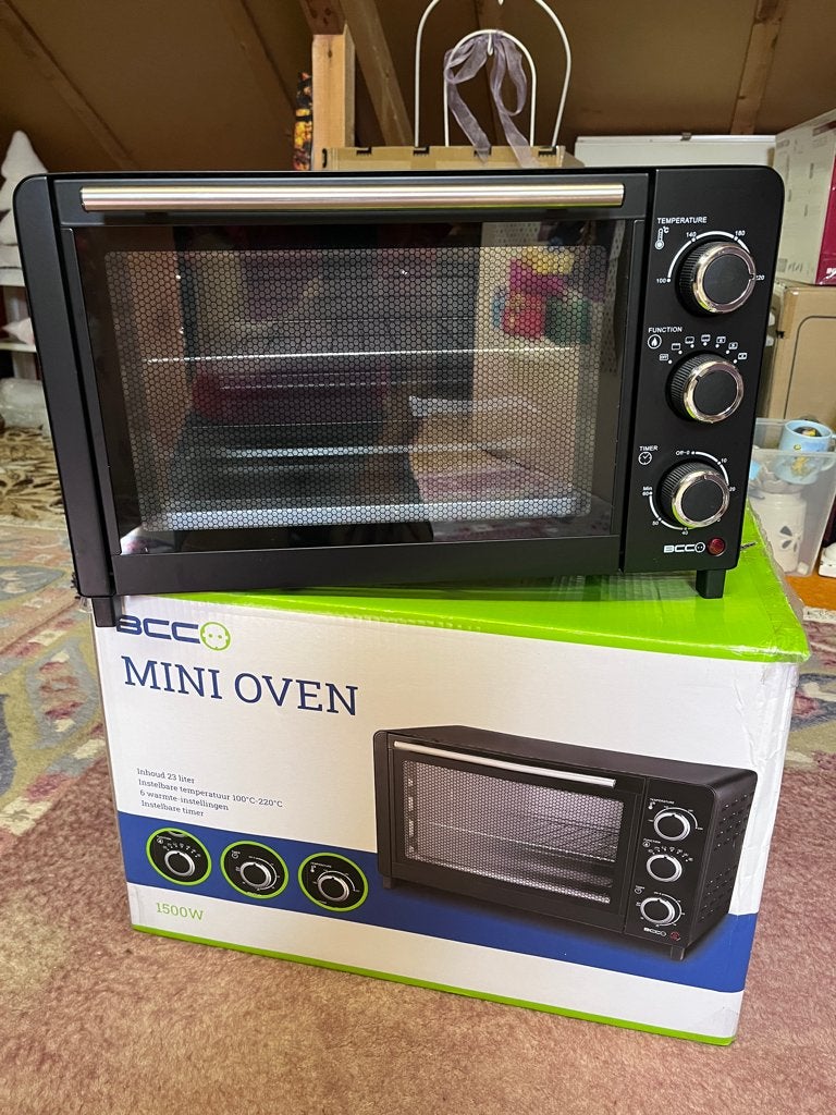 Mini oven 23 liter BCC 1500 watt, Ophalen, Minder dan 45 cm, Zo goed als nieuw, Vrijstaand