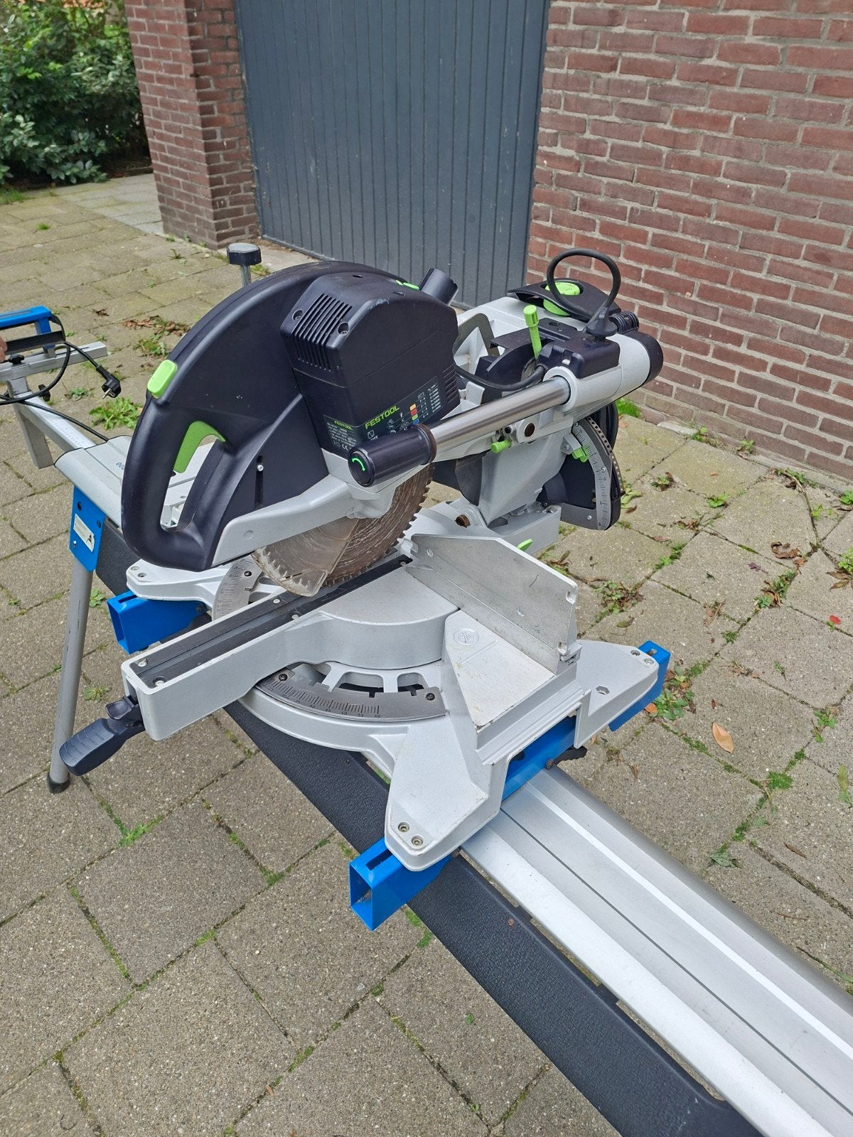 Festool Kapex KS 120 EB Afkortzaag met Holzkraft UWT3200, Gebruikt, 70 mm of meer, Ophalen of Verzenden, Afkortzaag