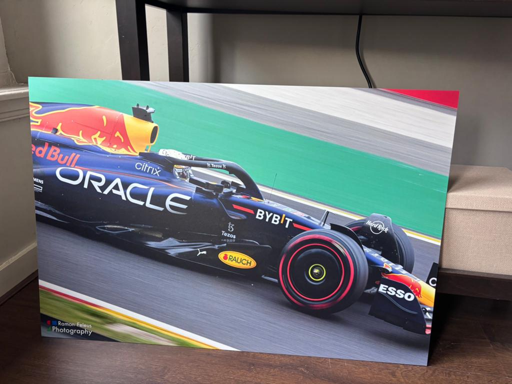 aluminium platen F1 Max Verstappen, Ophalen, Zo goed als nieuw