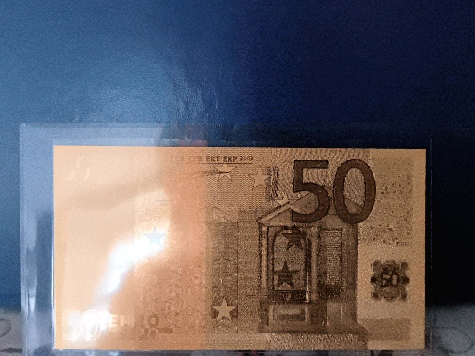 Gouden 50 Euro Biljet - Decoratief Verzamelobject, Ophalen of Verzenden, Overige landen, 50 euro, Los biljet