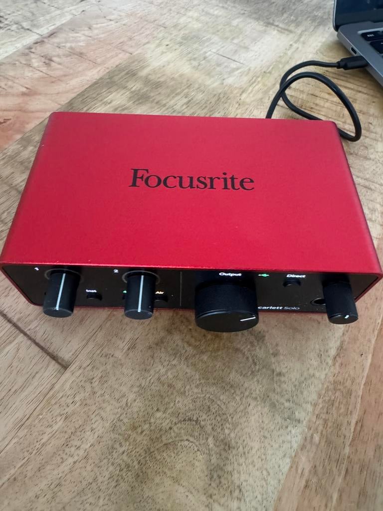 Focusrite Scarlett Solo (4th Gen), Ophalen of Verzenden, Zo goed als nieuw, Overige typen