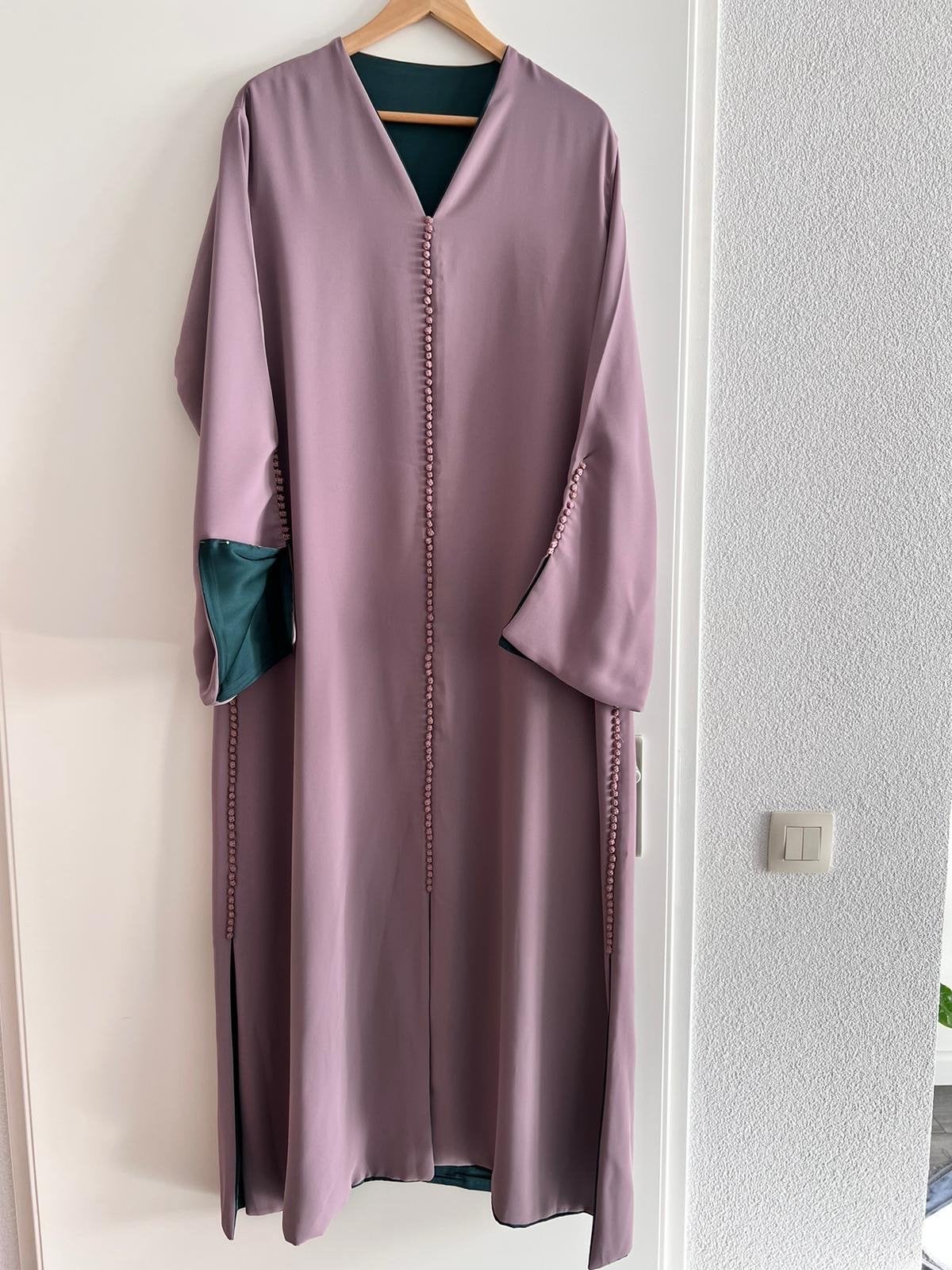 Marokkaanse jurk jellaba kaftan als nieuw, Maat 38/40 (M), Paars, Ophalen of Verzenden, Zo goed als nieuw