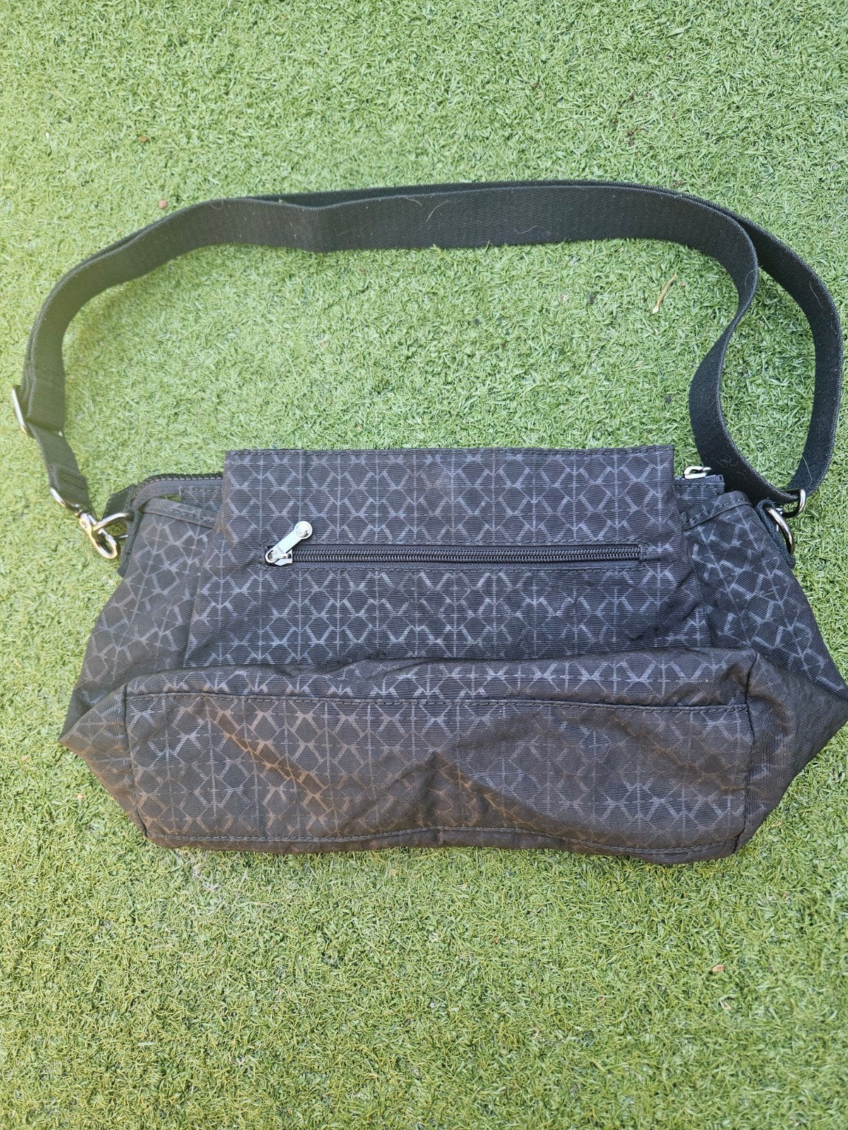 Kipling Elysia Schoudertas - Zwart met patroon, Ophalen of Verzenden, Gebruikt, Zwart, Schoudertasje