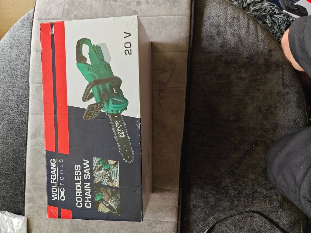 Wolfgang Tools Accu Kettingzaag - Z.G.A.N., Ophalen, Zo goed als nieuw, Minder dan 20 mm, Wolfgang Tools