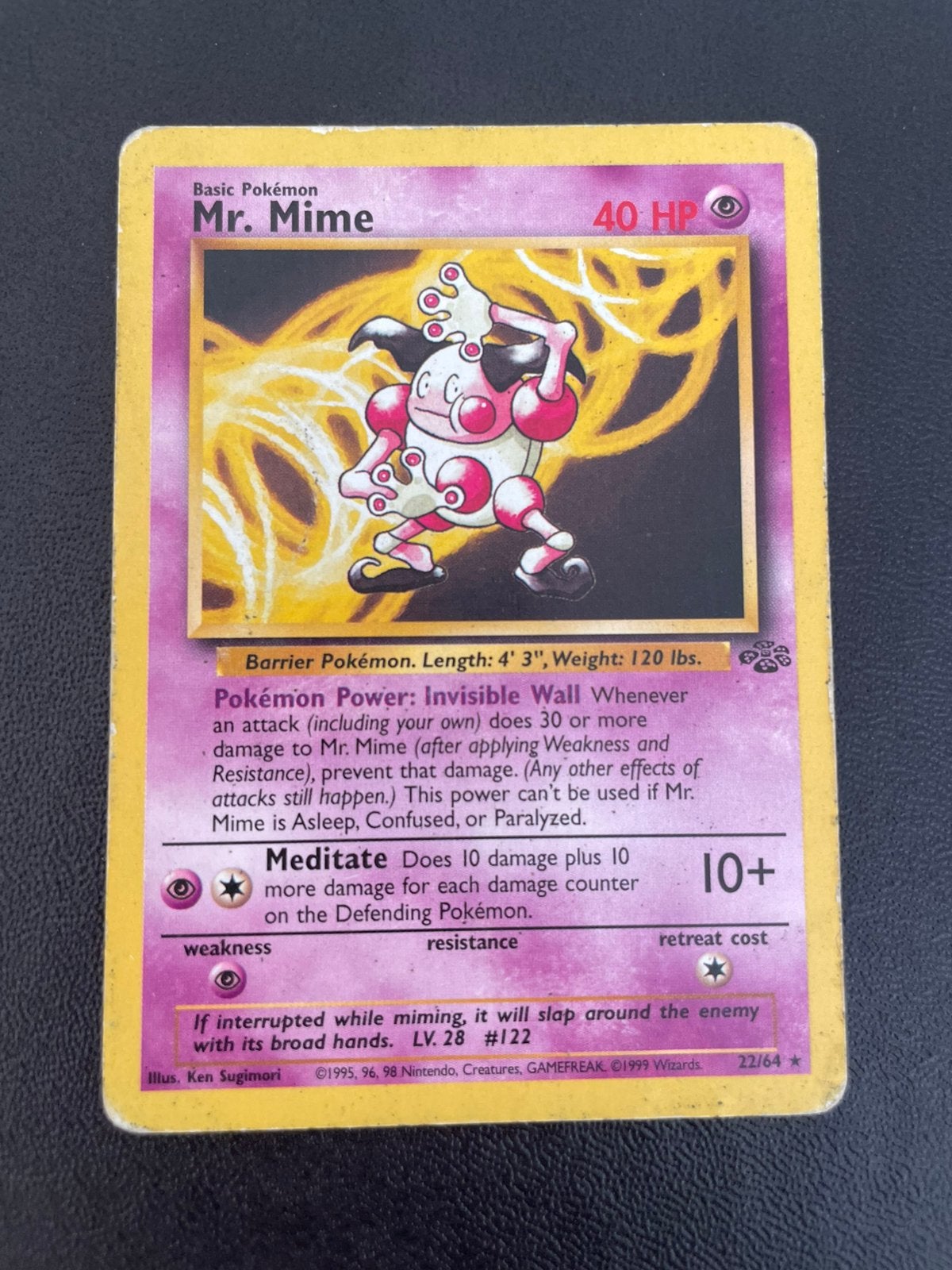 Mr. Mime Rare 22/64 Jungle, Verzenden, Zo goed als nieuw