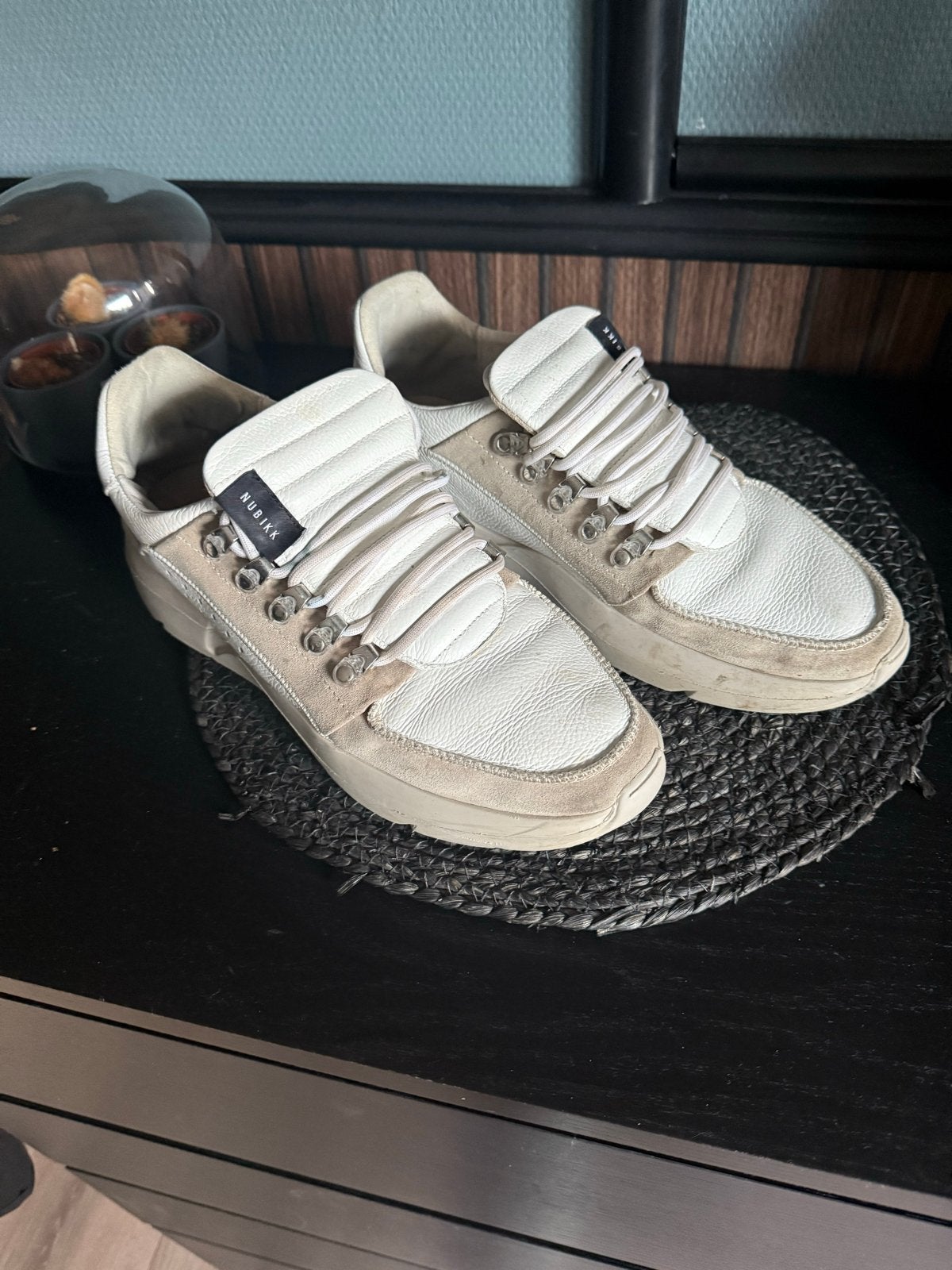 Nubikk sneakers maat 44, Wit, Ophalen of Verzenden, Sneakers of Gympen, Gedragen