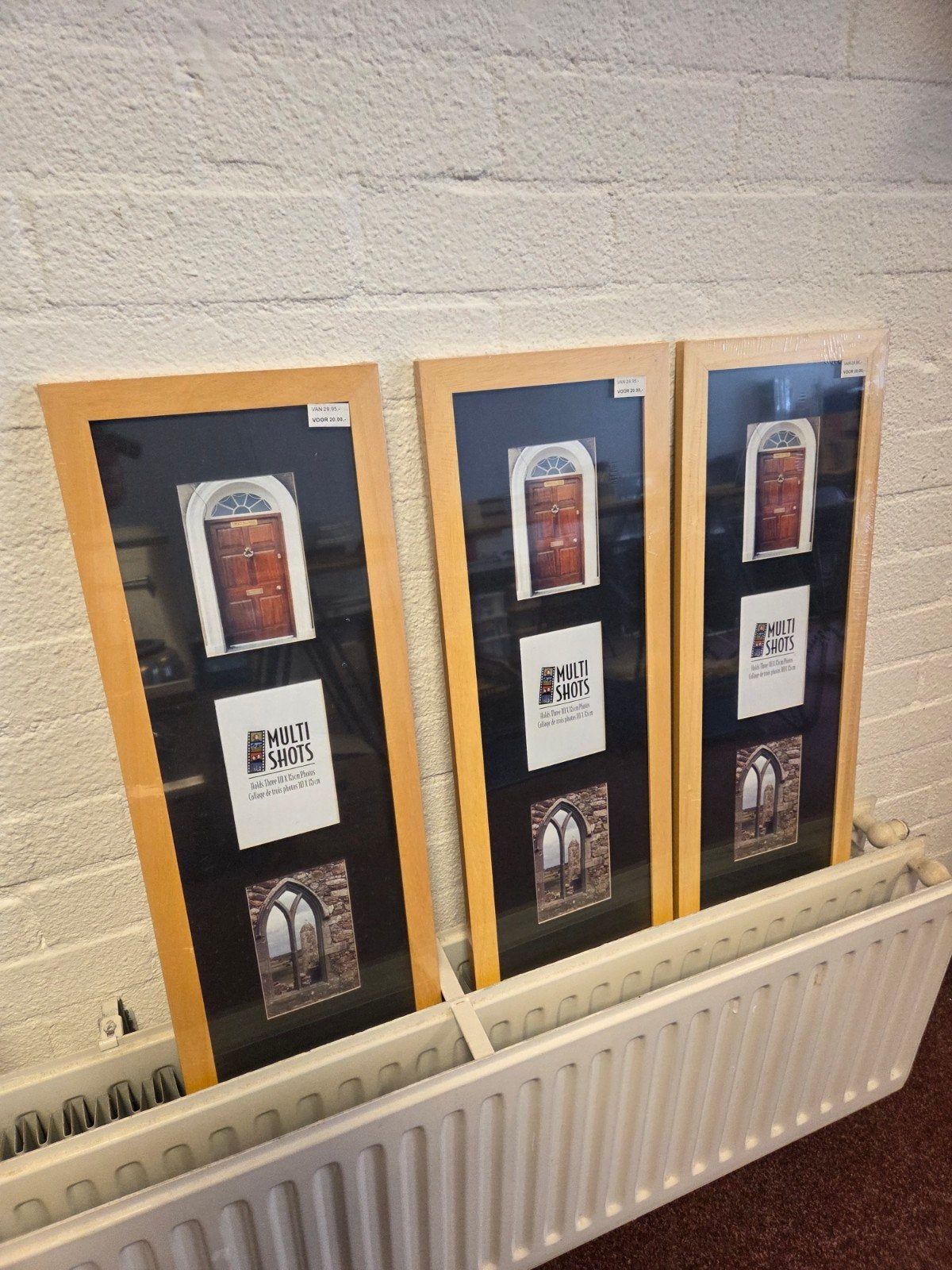 3 Houten wissellijsten 20x61 cm - Nieuw in verpakking!, Ophalen, Nieuw, Fotolijst, Verwisselbare inhoud
