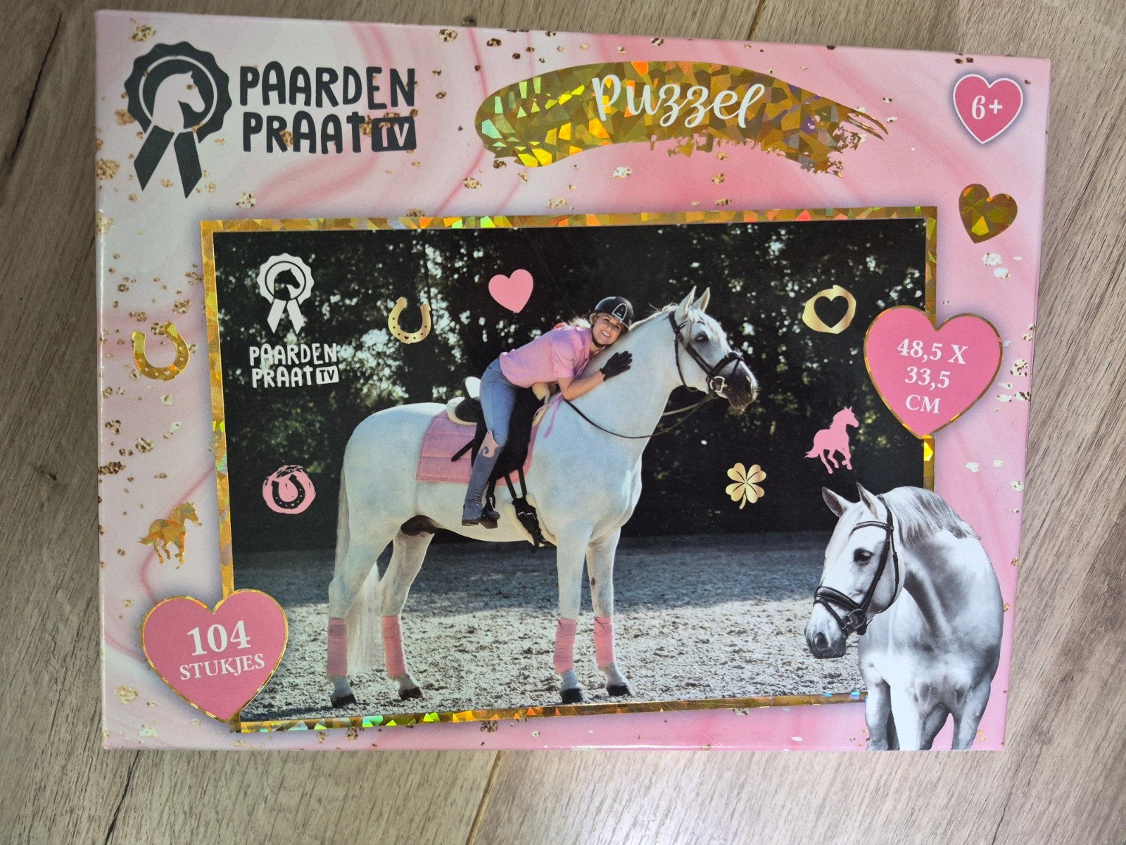 Paardenpraat tv puzzel, Ophalen of Verzenden, Meer dan 50 stukjes, Zo goed als nieuw, 6 jaar of ouder