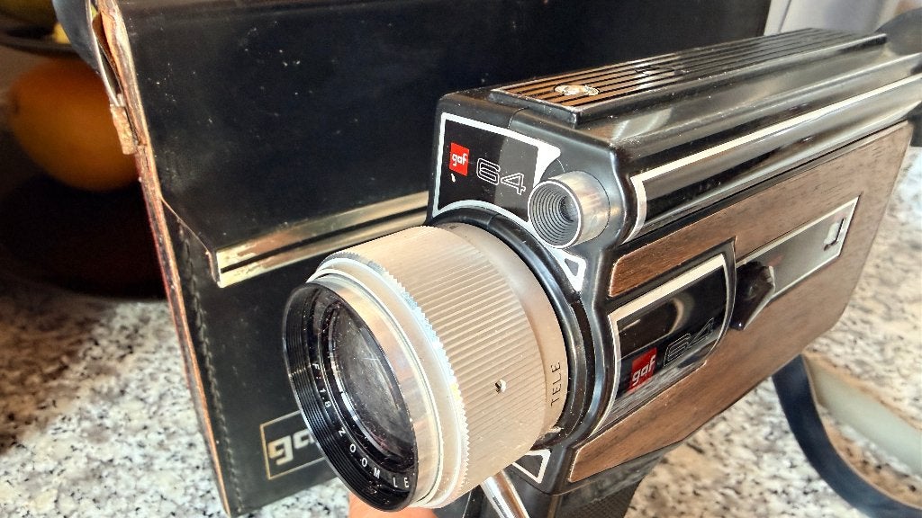 Vintage filmcamera uit 1965 - GAF 64 Super8, Ophalen, Hi 8, Camera