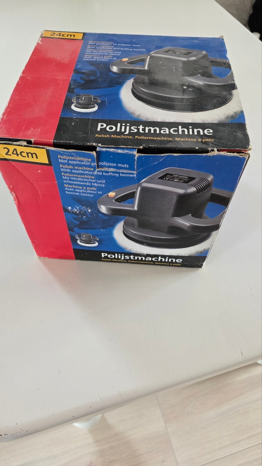 Polijstmachine met diverse polijstmutsen, Ophalen, Gebruikt