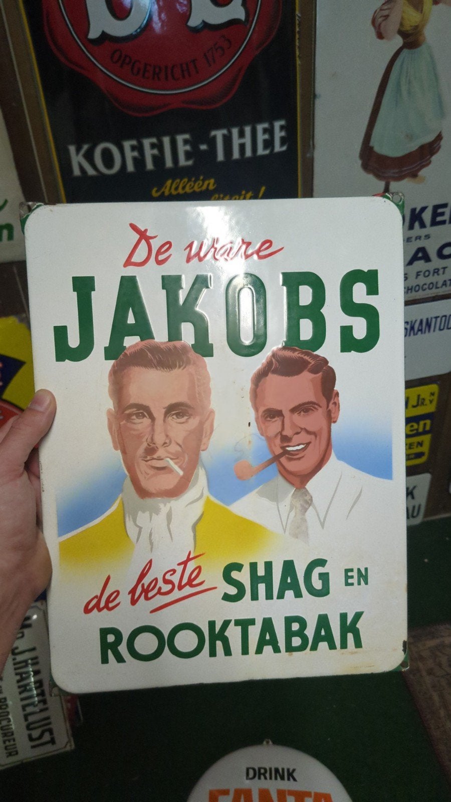 emaille reclamebord te koop/ruil, Ophalen of Verzenden