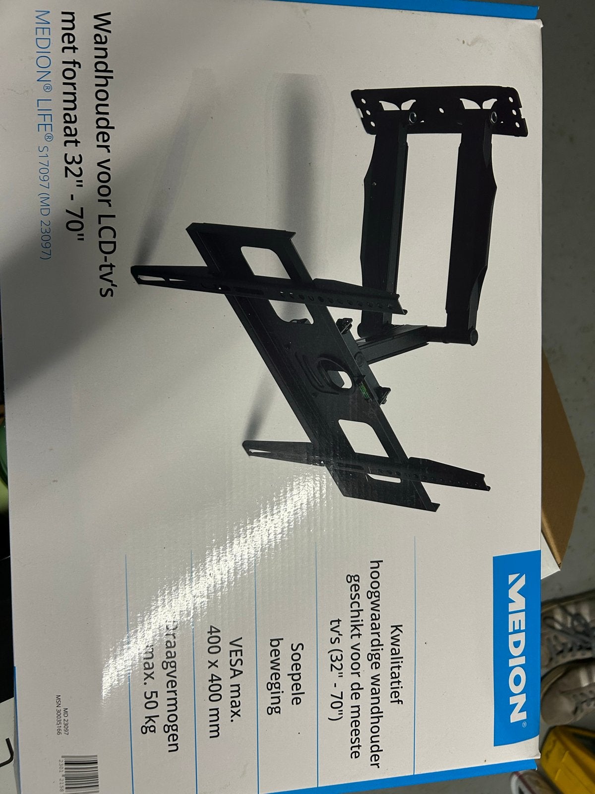 Medion Wandhouder voor LCD-tv's 32"-70" (MD 23097), Ophalen, Nieuw
