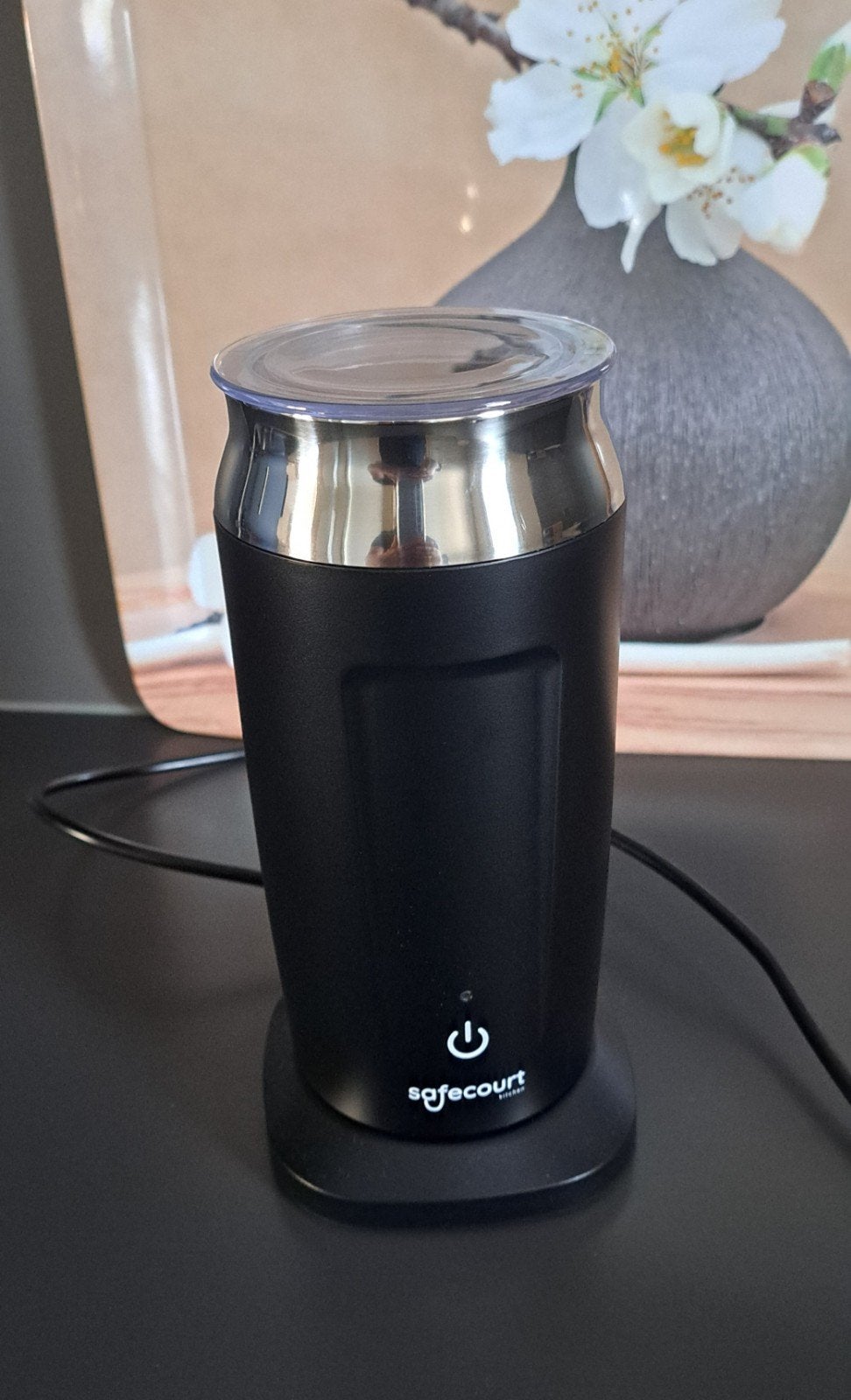 te koop: weinig gebruikte melkopschuimer, Witgoed en Apparatuur, Ophalen, Zo goed als nieuw, Elektrische melkopschuimer