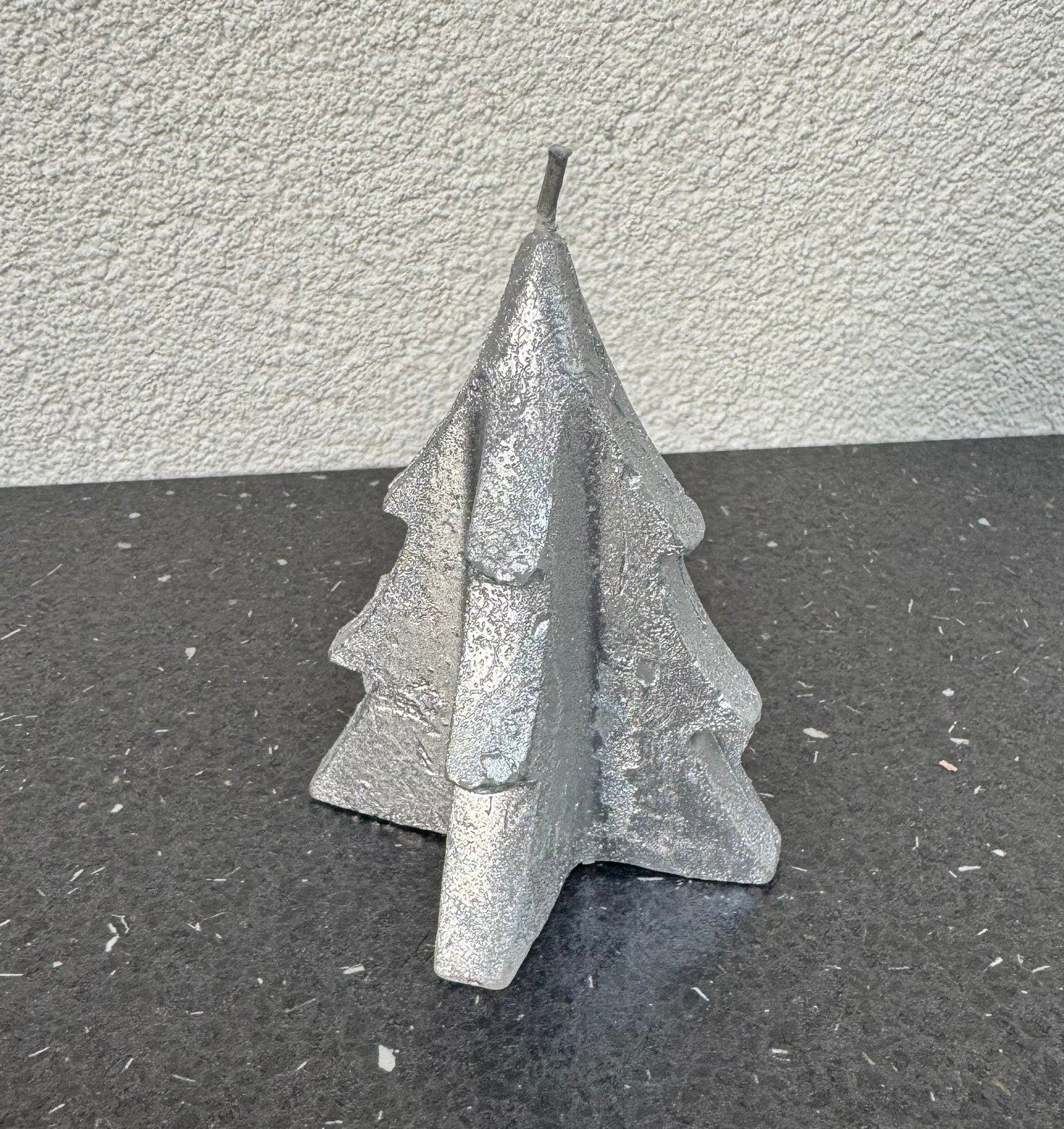 Nieuw mini kaars glitter zilver kerst boom spar kerstboom, 9 cm, Overige materialen, Nieuw, Ophalen of Verzenden