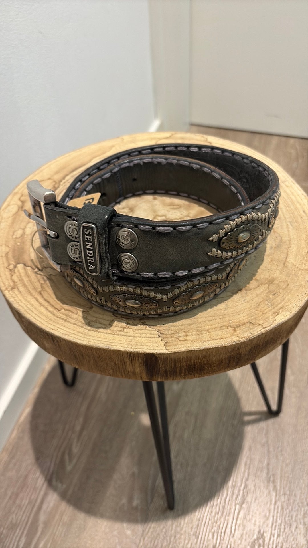 Sendra riem mt 90 taille 85/95 bruin groen grijs, Kleding | Heren, Riemen en Ceinturen, Overige kleuren, Verzenden, ., Minder dan 95 cm