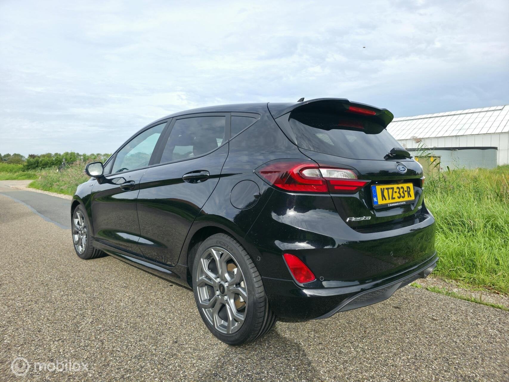 Ford Fiesta 1.0 EcoBoost Hybrid ST-Line X / B&O / Virtual, Auto's, Gebruikt, Zwart, Automatische klimaatregeling, Zwart