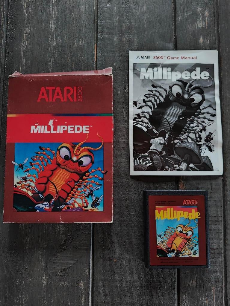 Atari 2600 Millipede CX26118 / Compleet, Avontuur en Actie, 1 speler, Ophalen of Verzenden, Zo goed als nieuw
