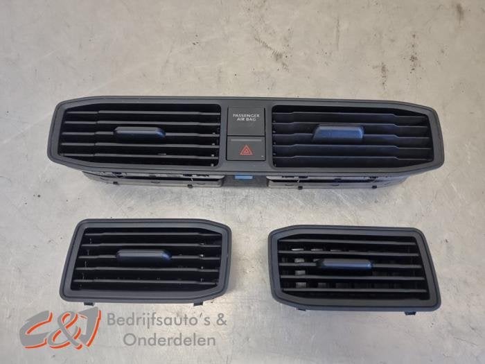 Luchtrooster Dashboard van een Volkswagen Caddy, Gebruikt, -, Volkswagen, -