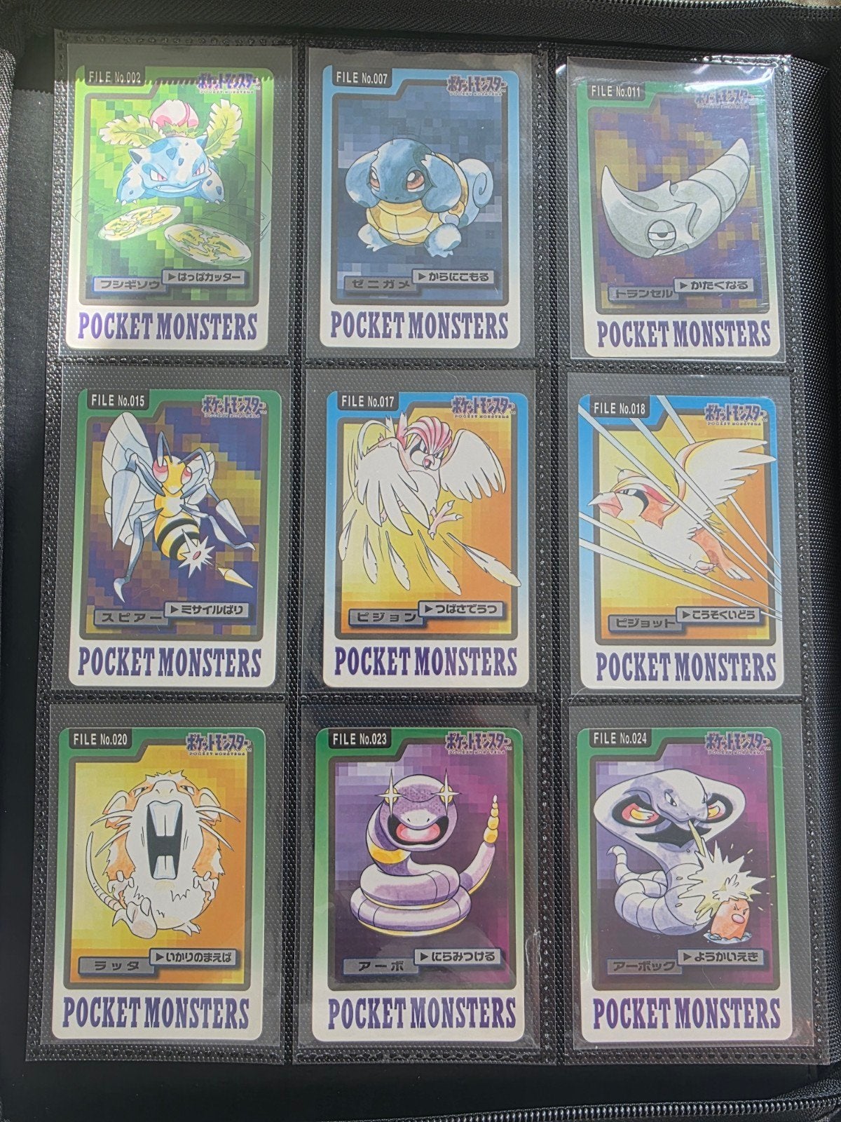 Carddass Pocket Monsters kaarten - Set van 69, Ophalen of Verzenden, Gebruikt, Meerdere kaarten
