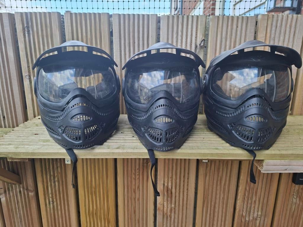 3 x oude Paintball Maskers, Ophalen of Verzenden, Gebruikt