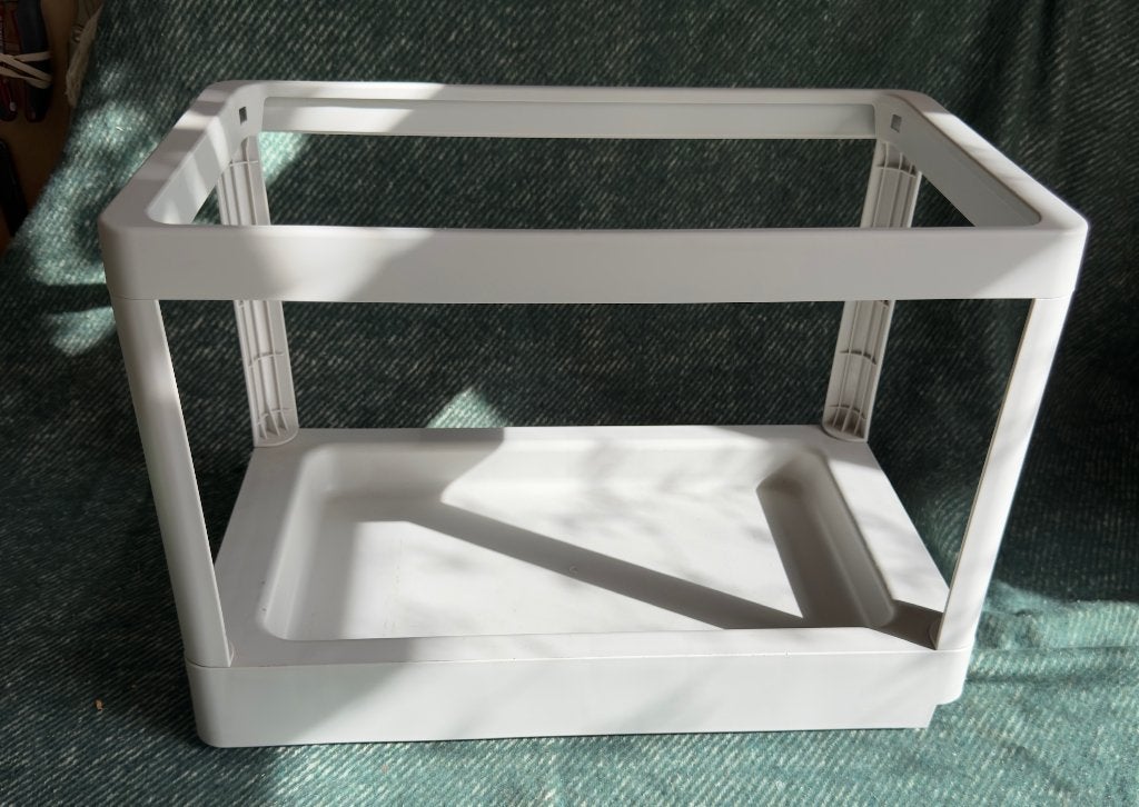 IKEA DUBBELE VUIlNISBAKHOUDER “HÁLLBAR”, Minder dan 50 cm, Ophalen of Verzenden, Zo goed als nieuw, 25 tot 50 cm