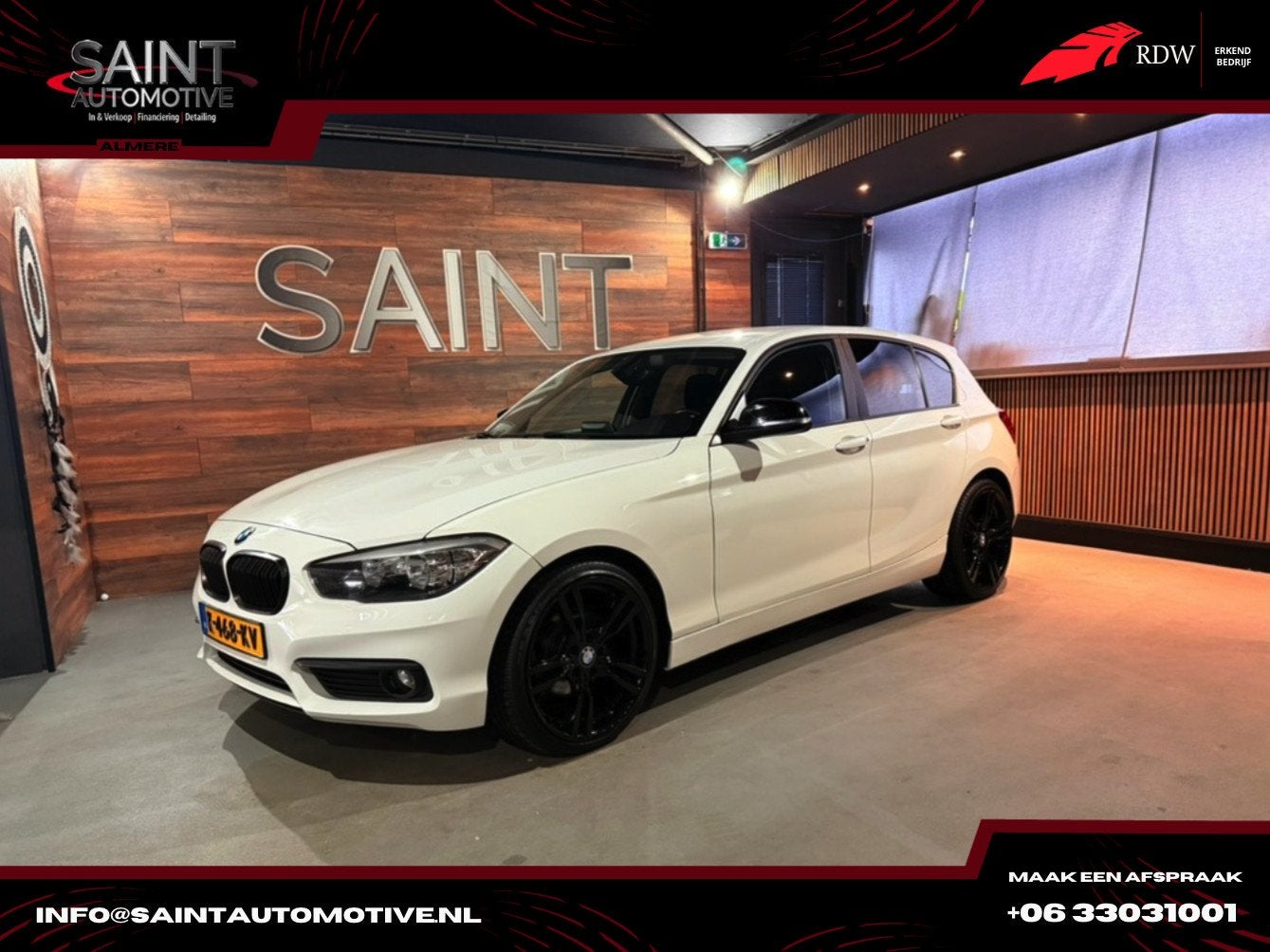 BMW 1-serie |118i M Sport | Automaat |, Gebruikt, 4 cilinders, Wit, 650 kg