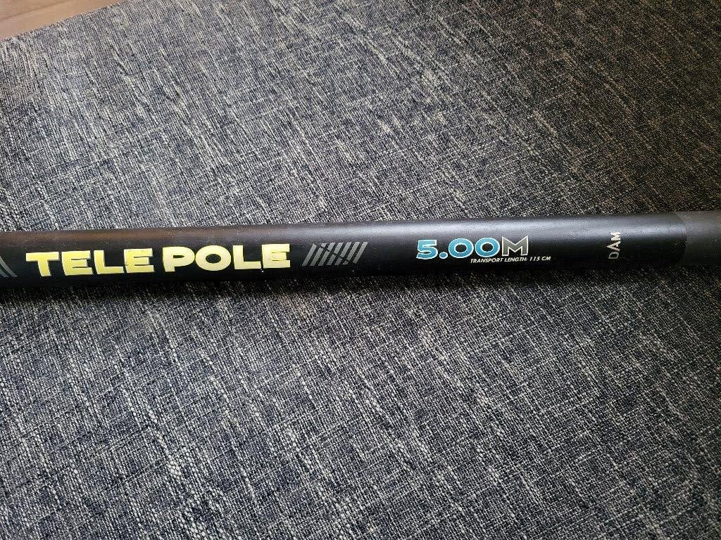 DAM Telepole 5 meter te koop!, Ophalen, Gebruikt, Vaste hengel