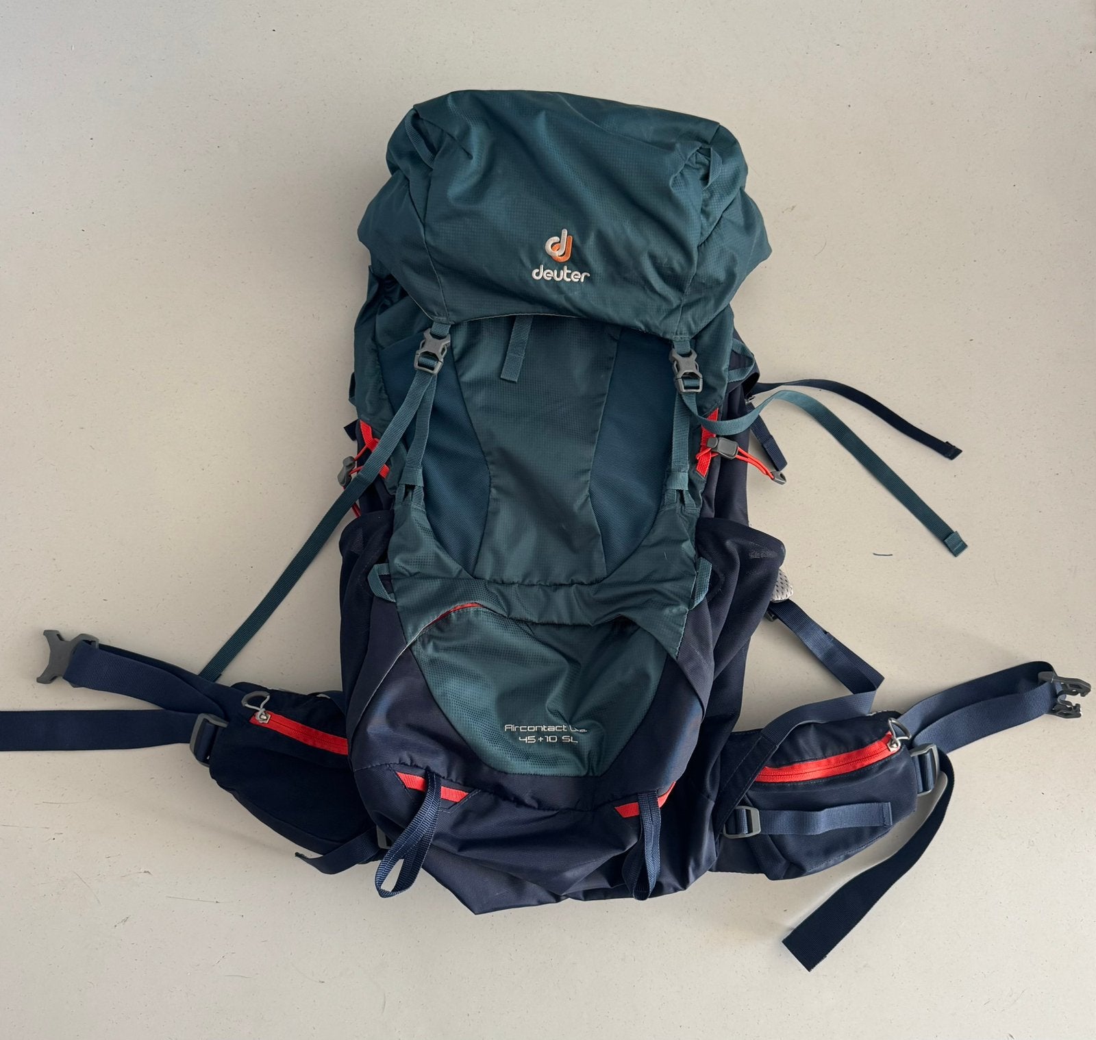 Dames Backpack Deuter Aircontact Lite 45+10 SL, 40 cm of meer, Ophalen of Verzenden, Zo goed als nieuw, Trekking