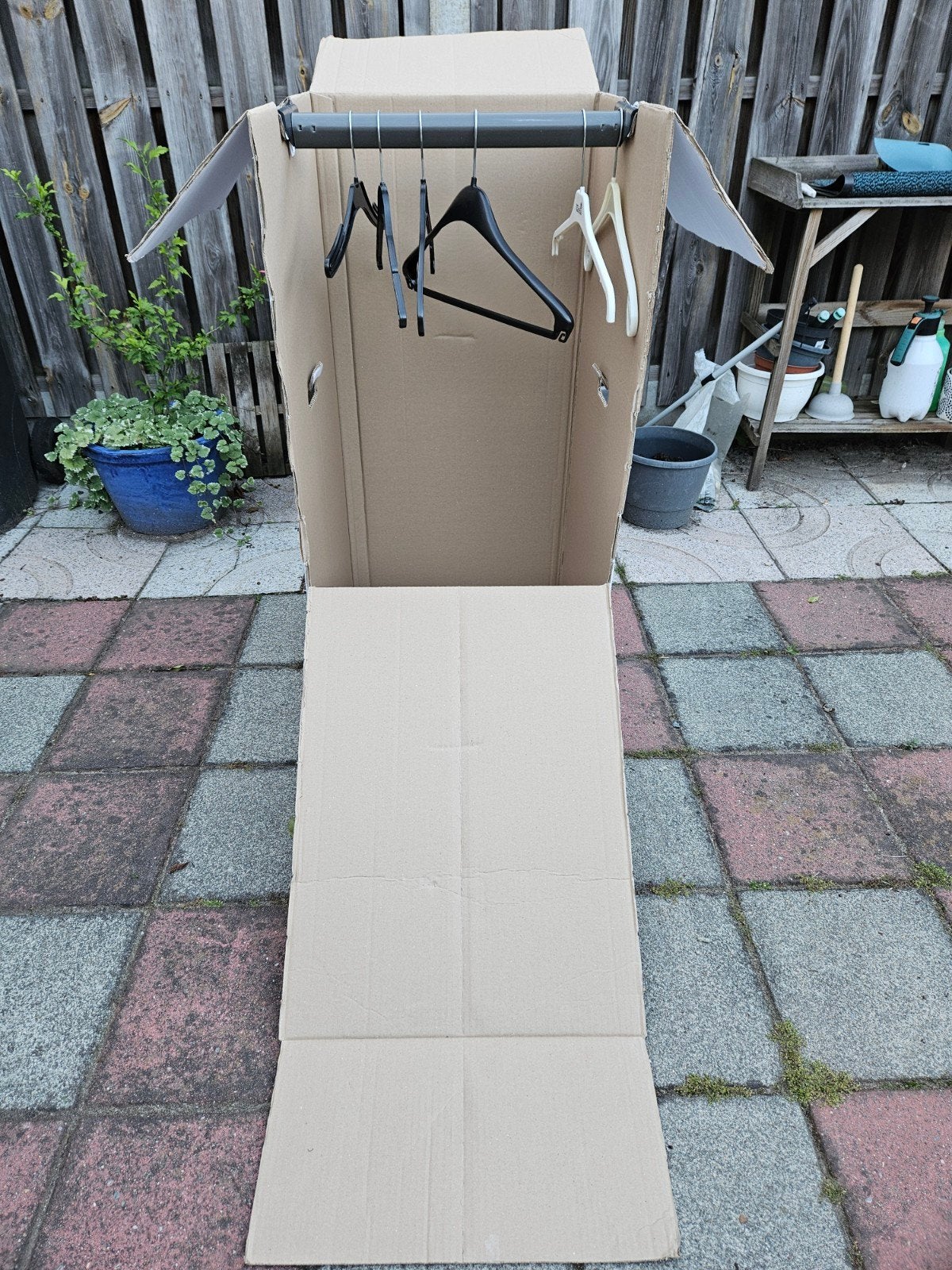 Gratis! 2x Kledingkast opbergsysteem - karton, Ophalen, Overige materialen, Gebruikt, 200 cm of meer