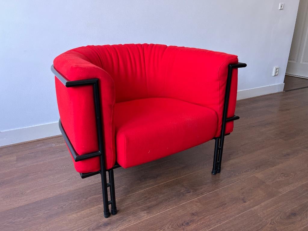Vintage Harvink Design fauteuil - Postmodern - Rood, Ophalen, Design, Post-Modern, De Sede Stijl, Vintage, Minimalistisch, Gebruikt