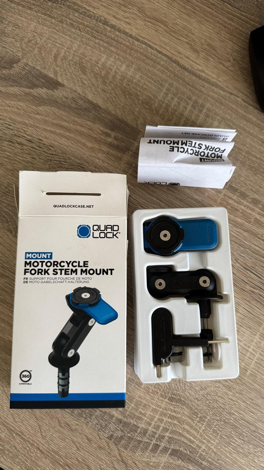 Quad Lock Fork Stem Mount, Ophalen of Verzenden, Zo goed als nieuw