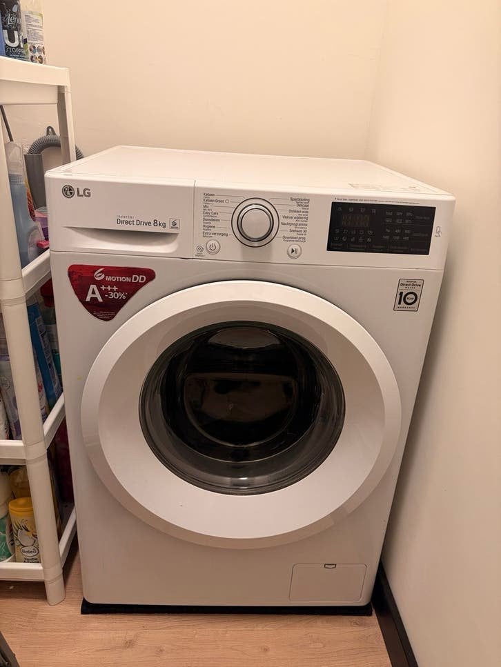 Lg wasmachine zo goed als nieuw!, Ophalen, 1200 tot 1600 toeren, Gebruikt, 8 tot 10 kg