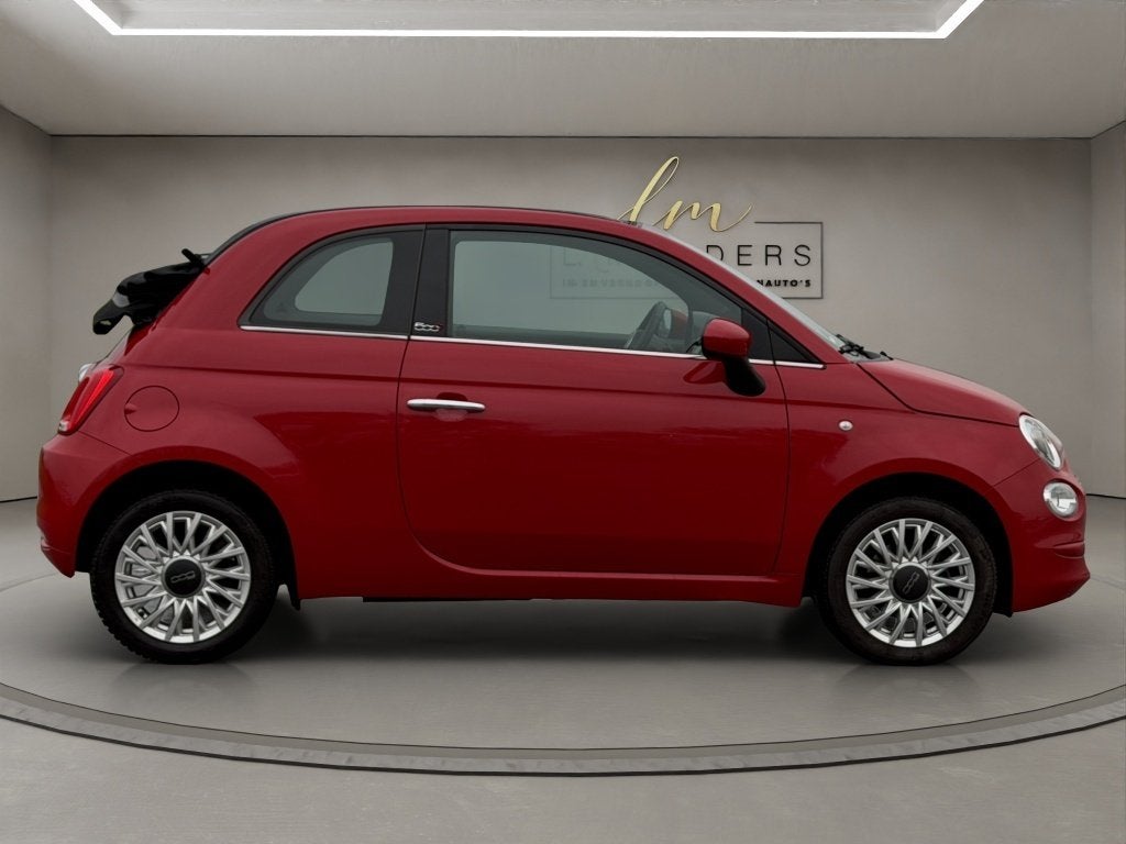 Fiat 500C 1.0 Hybrid Lounge 2020 ROOD | Cruise Control | App, Auto's, Fiat, Keurmerk '100% Onderhouden', 12 maanden, Stof, Gebruikt