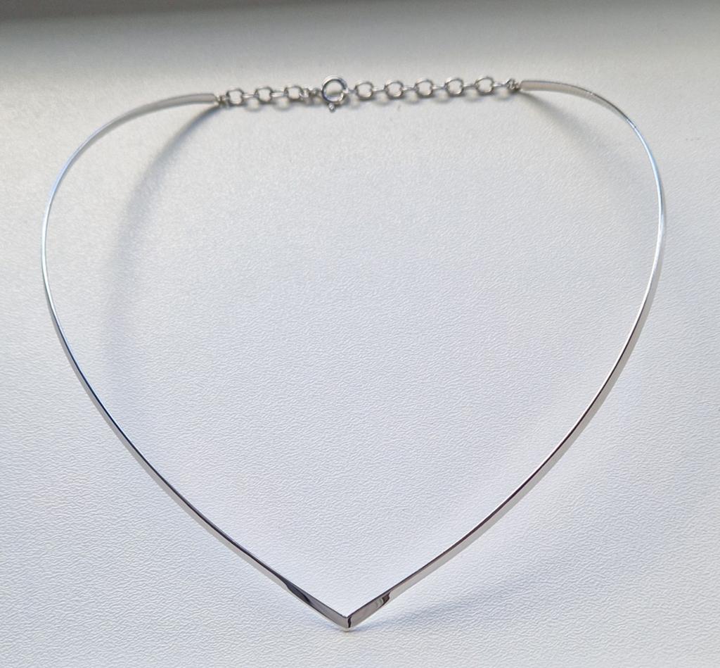 Spang collier, echt zilver (925), Ophalen of Verzenden, Zilver, Zilver