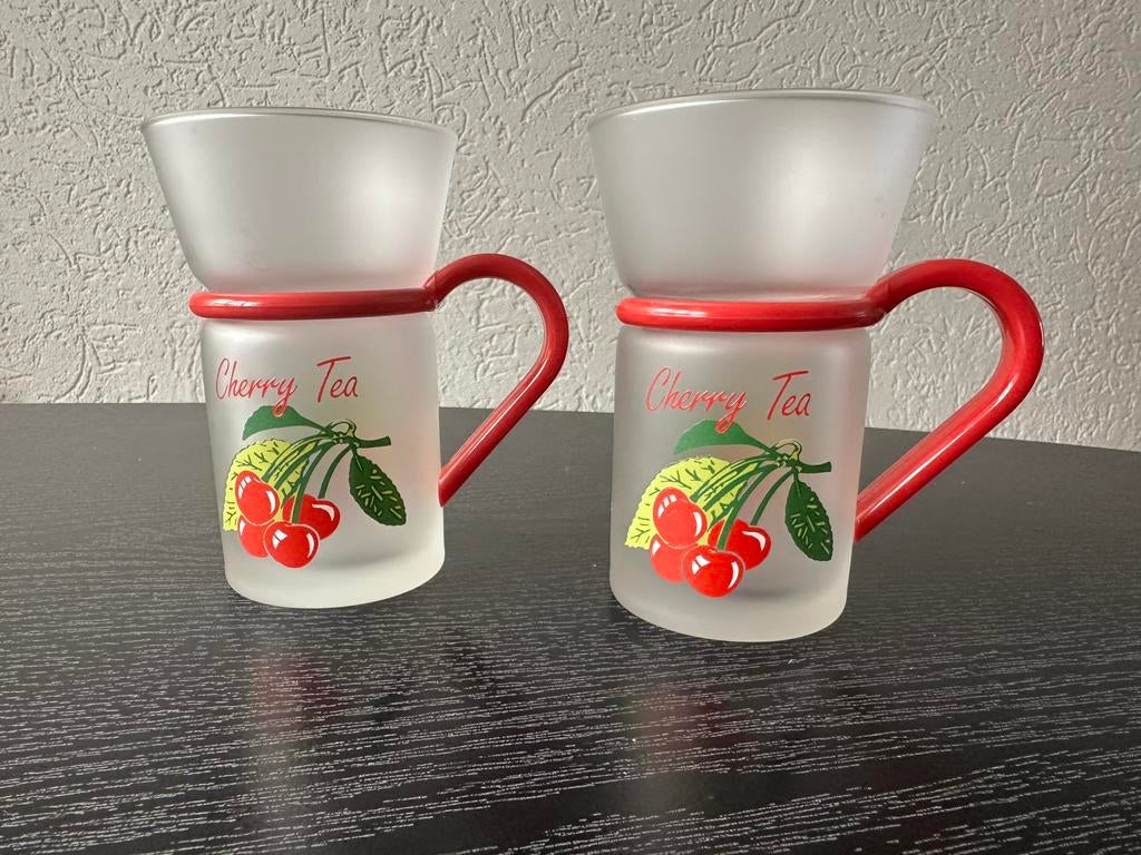 Vintage theeglazen, Huis en Inrichting, Glas of Glazen, Gebruikt, Ophalen of Verzenden, Glas