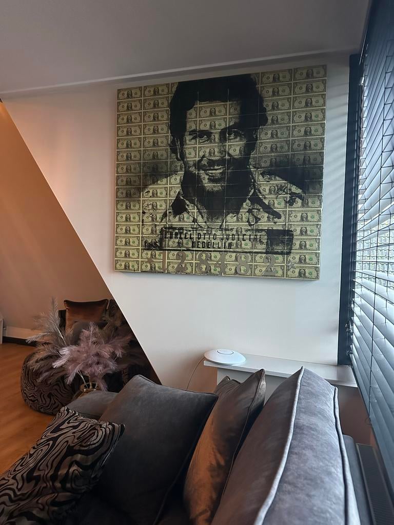 Origineel Kunstwerk Diederik Van Apple - Mr. Pablo Escobar, Ophalen