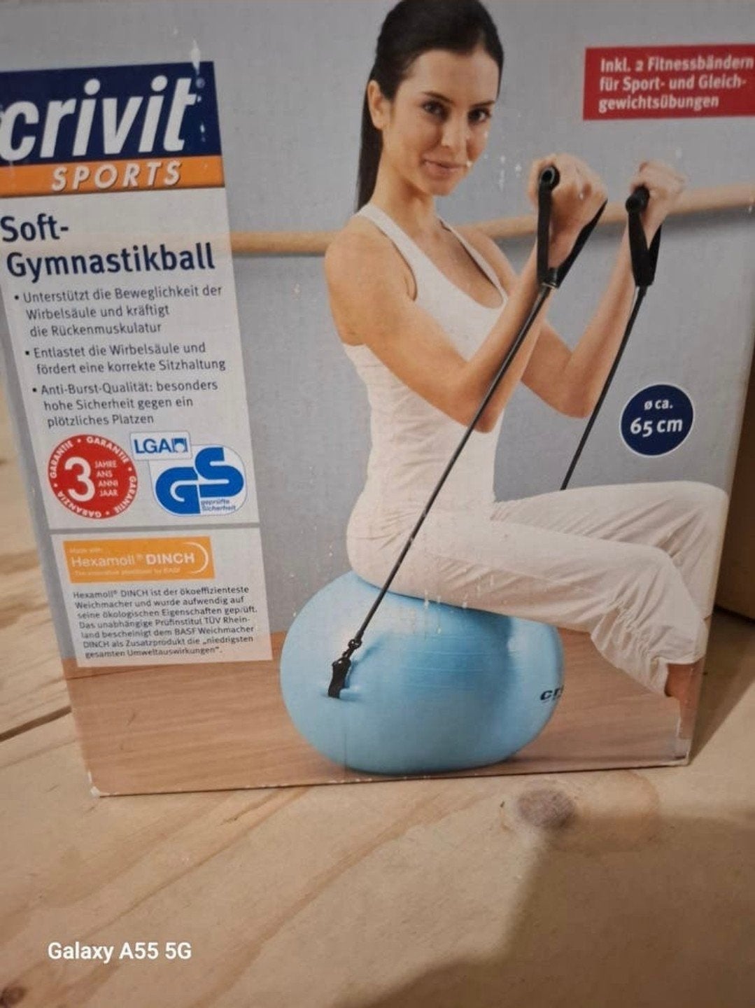 Crivit soft gymnastiebal fitness banden, Sport en Fitness, Fitnessmaterialen, Ophalen of Verzenden, Weerstandband